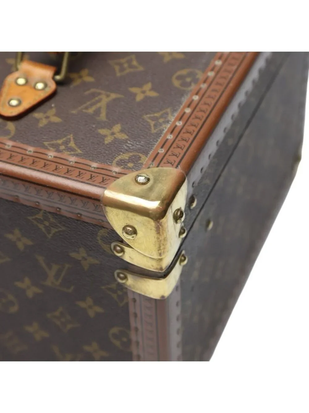 Louis Vuitton Monogram Makeup Case Boite Flacon Bag Brown